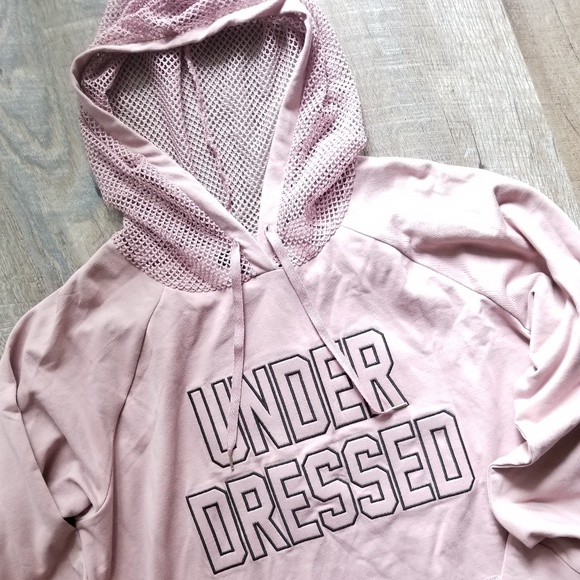 🍒NWOT🍒 ASHLEY STEWART UNDER DRESSED HOODIE - Picture 2 of 5